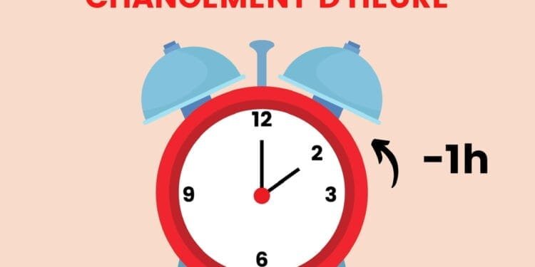 Ce dimanche 5 novembre 2023, l’heure nationale reculera de 60 minutes