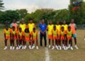 Le ministre Pythagore Dumas encourage les Grenadiers U-14 avant le CFU Challenge Series